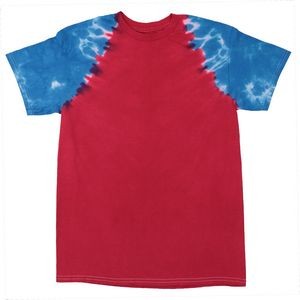 Red/Royal Blue Team Baseball Sleeve Short Sleeve T-Shirt