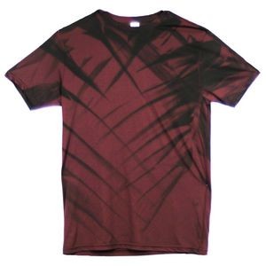 Black/Maroon Red Mirage Performance Short Sleeve T-Shirt