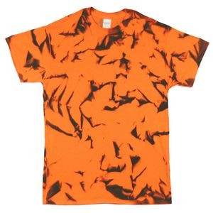 Black/Neon Orange Nebula Graffiti Short Sleeve T-Shirt