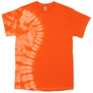 Orange Vertical Wave Short Sleeve T-Shirt