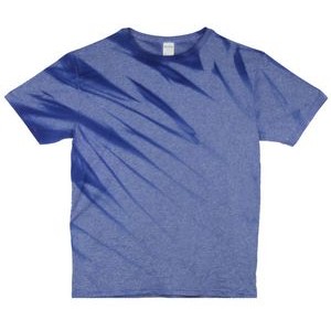 Royal Blue Heather Eclipse Graffiti Short Sleeve T-Shirt