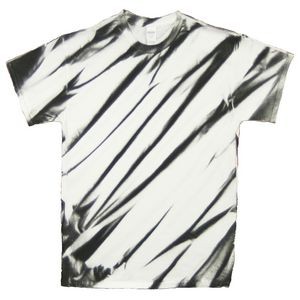 Black/White Laser Graffiti Short Sleeve T-Shirt