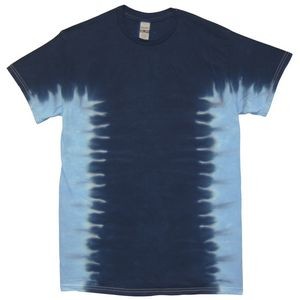 Navy Blue/Sky Blue Team Side Stripe Short Sleeve T-Shirt