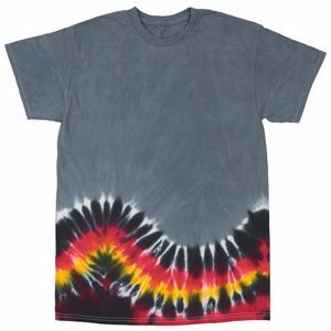 Gray Lava Bottom Wave Short Sleeve T-Shirt