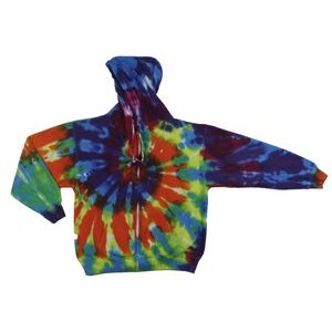 Intense Rainbow Spiral Zip Hooded Sweatshirt