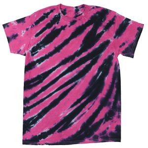 Pink/Black Tiger Stripe Short Sleeve T-Shirt
