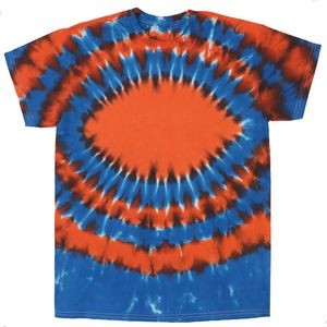 Orange/Royal Blue Football Short Sleeve T-Shirt