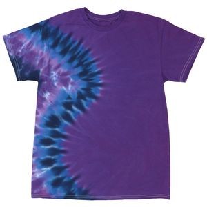 Pure Purple Vertical Wave Short Sleeve T-Shirt