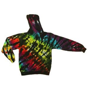Black Rainbow Tiger Stripe Hooded Sweatshirt