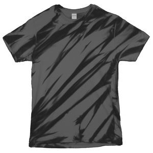 Black/Charcoal Laser Graffiti Short Sleeve T-Shirt