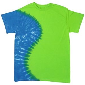 Lime Green/Royal Blue Team Vertical Wave Short Sleeve T-Shirt