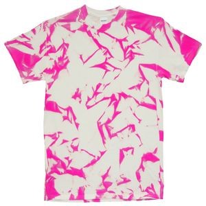 Neon Pink/White Nebula Graffiti Short Sleeve T-Shirt