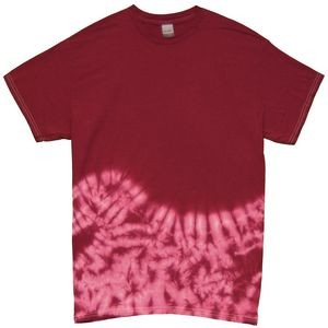 Maroon Red Bottom Wave Short Sleeve T-Shirt
