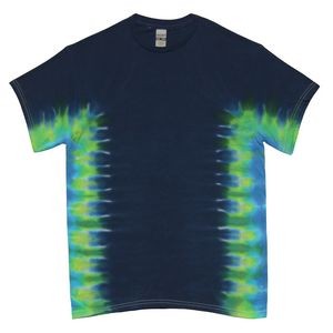 Navy Blue Gecko Side Stripe Short Sleeve T-Shirt
