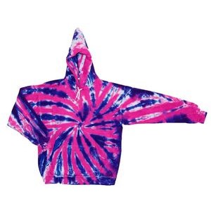 Pink Purple Team Web Zip Hooded Sweatshirt