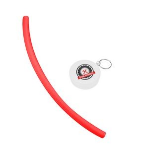 The Essentials Reusable Silicone Drinking Straw in Circle Case - Red
