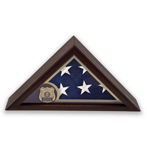 Police Medallion Flag Display Case (3'x5')