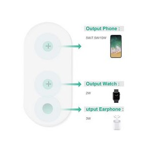 3in 1 fast charging for Iphone X, XS, XR 8 Plus, Apple Watch, Airpods