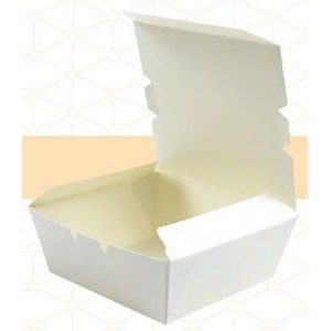 Small White Paper To-Go Box