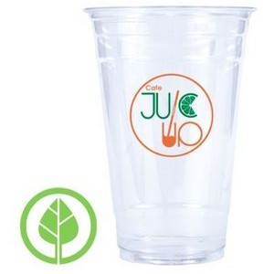 24 Oz. Eco-Friendly Clear PLA Plastic Cold Cup