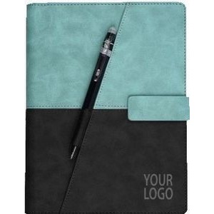 INFINITY Leather Reusable Smart Notebook (With Power Bank and Wireless)
