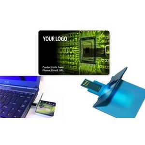 Ultra Thin Credit Card USB Flash Drive (1 mm Thin)/ 1 - 64 GB (Clear)