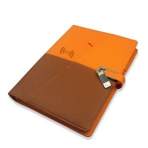 INFINITY Faux Leather Reusable Smart Notebook (With Power Bank and 16 GB)