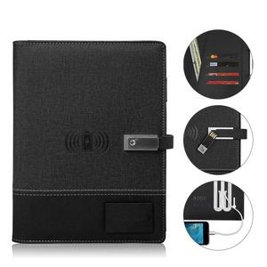 INFINITY Reusable Smart Notebook Poplin Series With Power Bank, Wireless Charger