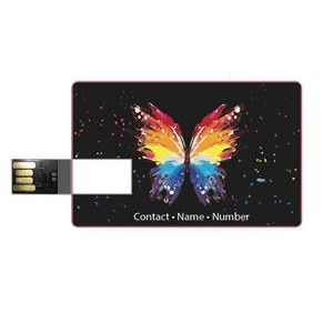 Super-Thin Messenger USB Card (1 - 64 GB)/ Clear