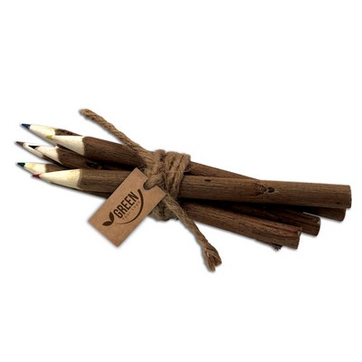 Wood Twig Colour Pencil Set