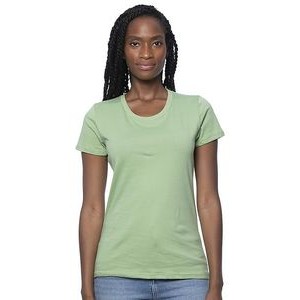 Women's Organic Fine Jersey Short-Sleeve Crew Tee Shirt
