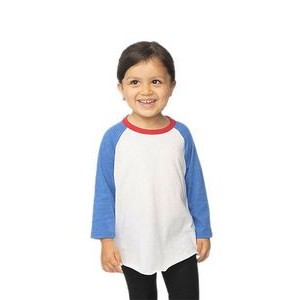 Toddler Americana Raglan Baseball Shirt (Small-Large)