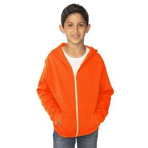 Youth Fashion Fleece Neon Zip Hoody (Small-Large)