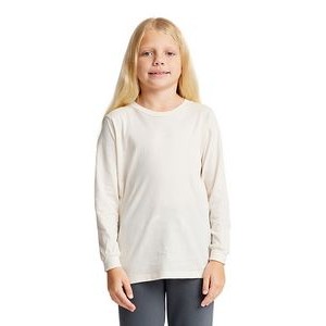 Youth Organic Fine Jersey Long Sleeve Tee Shirt