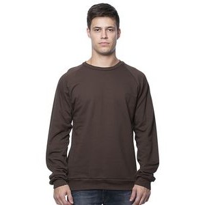 Men's Organic Cotton Fleece Raglan Crew Neck Sweatshirt
