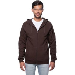 Unisex Organic Cotton Fleece Full-Zip Hooded Jacket