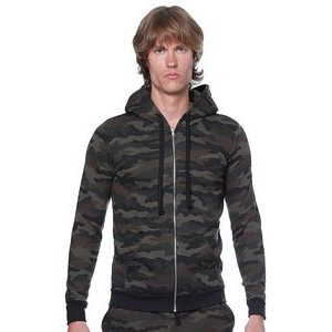 Unisex Camo Fleece Full-Zip Hoodie Jacket