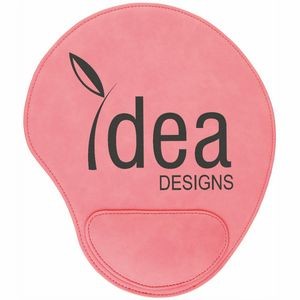 Pink Leatherette Mouse Pad