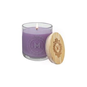 14oz Lavender Vanilla Candle in Glass Holder w/ Wood Lid