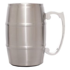 17 Oz. Stainless Steel Barrel Mug
