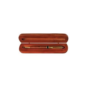 6 3/4" x 2 1/8" Rosewood Single Pen Case