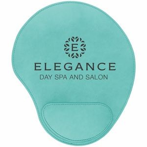 Teal Leatherette Mouse Pad