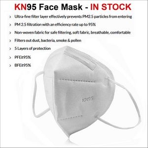 Extra Protection KN95 Face Mask White (Non-Medical Use) - 5 Layers - 95% filtration