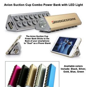 Avion Suction Cup Power Bank with LED light - 2200 mAh
