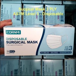 Disposable Surgical Mask ASTM Level 3 - 3 Ply