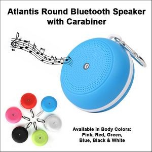 Atlantis Round Bluetooth Speaker with Carabiner