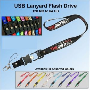 Lanyard Flash Drive - 512 MB Memory
