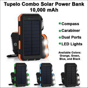 Tupelo Combo Solar Power Bank 10000 mAh - Orange