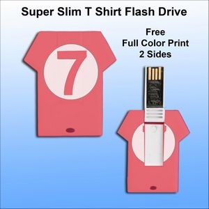 Super Slim T Shirt Flash Drive - 128 MB Memory