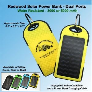 Redwood Solar Power Bank 3000 mAh - Yellow